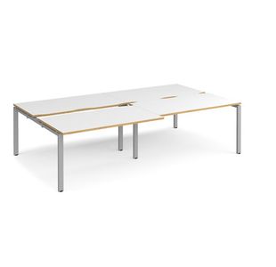 Adapt sliding top double B2B desks 1600