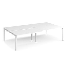 Adapt sliding top double B2B desks 1600