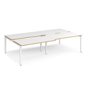 Adapt sliding top double B2B desks 1600