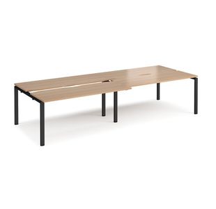 Adapt sliding top double B2B desks 1200