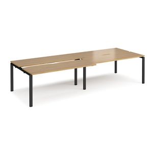 Adapt sliding top double B2B desks 1200