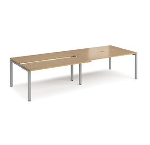 Adapt sliding top double B2B desks 1200