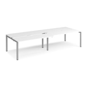 Adapt sliding top double B2B desks 1200