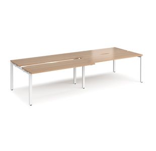 Adapt sliding top double B2B desks 1200