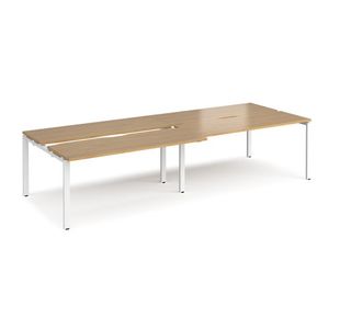 Adapt sliding top double B2B desks 1200