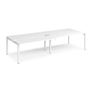 Adapt sliding top double B2B desks 1200