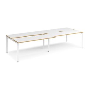 Adapt sliding top double B2B desks 1200