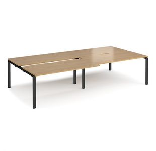 Adapt sliding top double B2B desks 1600