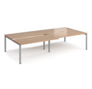 Adapt sliding top double B2B desks 1600