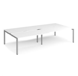 Adapt sliding top double B2B desks 1600