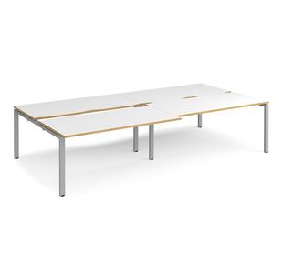 Adapt sliding top double B2B desks 1600