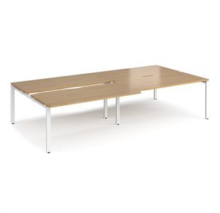 Adapt sliding top double B2B desks 1600