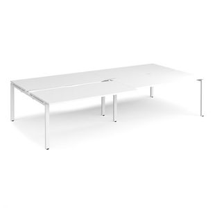 Adapt sliding top double B2B desks 1600