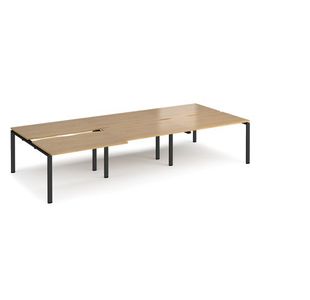 Adapt Sliding Top Triple B2B Desks 1600