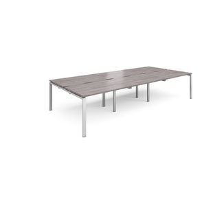 Adapt Sliding Top Triple B2B Desks 1600