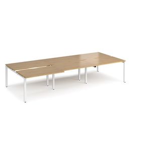 Adapt Sliding Top Triple B2B Desks 1600