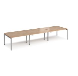 Adapt sliding top triple B2B desks 1200