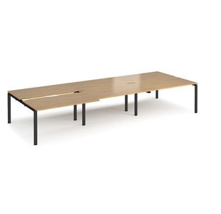 Adapt Sliding Top Triple B2B Desks 1600