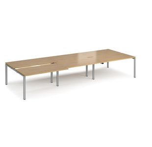 Adapt Sliding Top Triple B2B Desks 1600