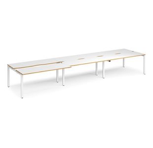 Adapt sliding top triple B2B desks 1200