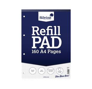 Silv A4 Refpad 80Lf 5Mmsq A4Rpx Pk6 Bxl