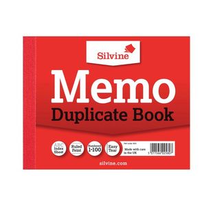 Duplicate Book 4X5 Memo Silvine 603