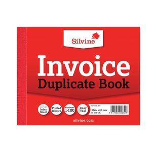 Duplicate Book 4X5 Invoice Silvine 616