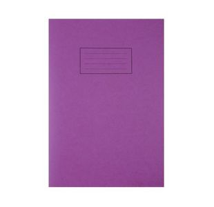 Silvine Exercise Book A4 Purple Pk25