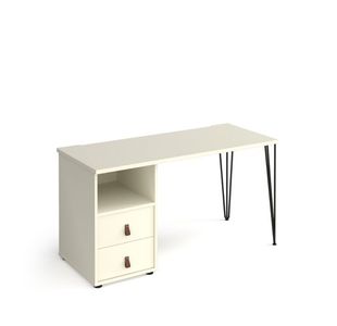 Tikal hairpin 600mm desk & ped/drwr