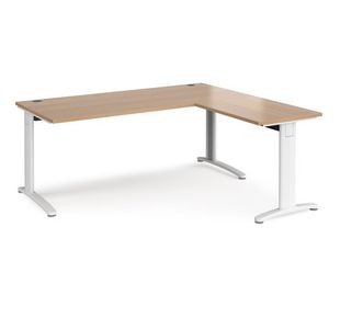 TR10 single desk with return