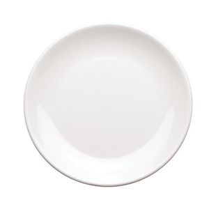 Plate Round 9 Inch 23cm Mela Wht Pk6