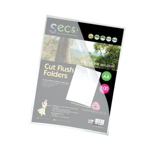 Ss Eco Cut Flush Folder Pk100 Clr