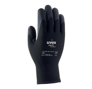 Uvex Unilite Thermo Gloves Blk Sz 9