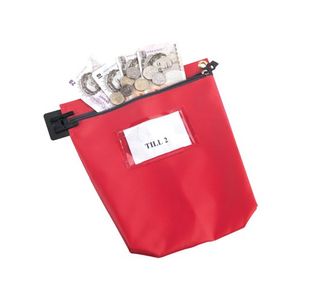 Go Secure Cash Bag With Window Red