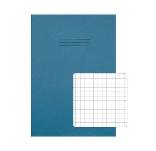 Rhino A4 Ex Book 7mm Sq L/Blue Pk50