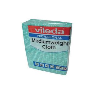 Vileda Med Weight Cloth Grn Pk10 106401