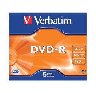 Verbatim Dvd-R 4.7Gb 16X Jc 43519 Pk5