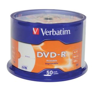 Verbatim Dvd-R 4.7Gb 6X Spindle Pk50