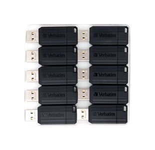 Verbatim Pstripe USB 16GB Blk Pk10