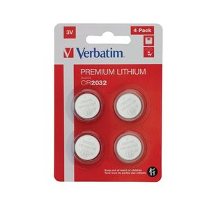 Verbatim CR2032 3V Lih Battery Pk4