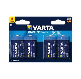 Varta Longlife Power D Battery Pk4