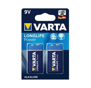 Varta Longlife Power 9V Battery Pk2