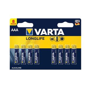 Varta Longlife AAA Battery Pk8