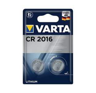 Varta CR2016 Coin Cell Battery Pk2