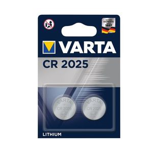 Varta CR2025 Coin Cell Battery Pk2