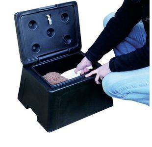 Mini Grit Bin Black W/Scoop