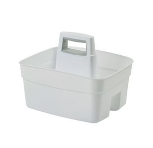 Whitefurze Craft Caddy W/Handle Wht