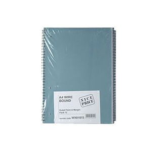 Np A4 Spiral Pad 80Sht Blue