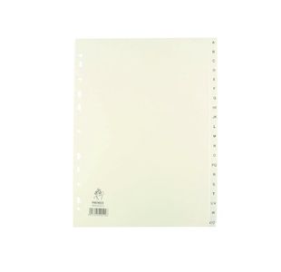 Np Index A4 A-Z Polyprop White