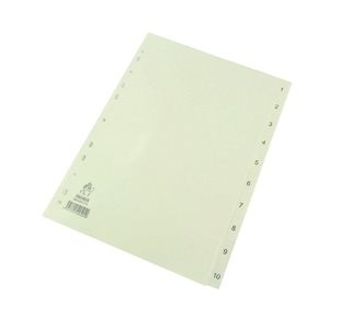 Np Index A4 1-10 Polyprop White